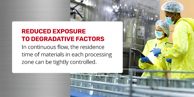 Reduced exposure to degradative factors
