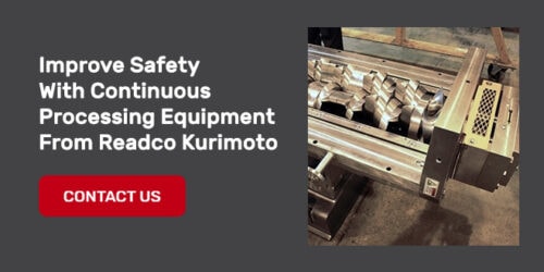 Improve safety with continuous processing equipment contact readco kurimoto